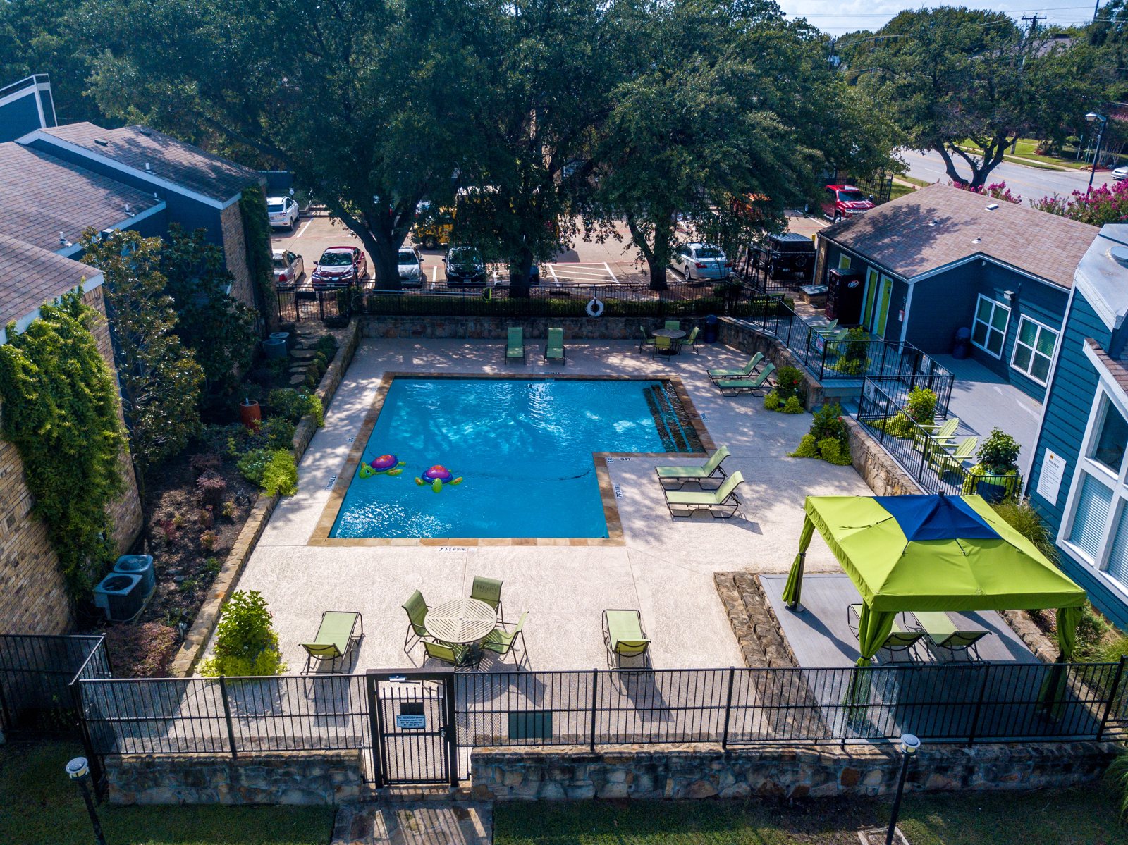 The Preserve at Turtle Creek — The pool from above